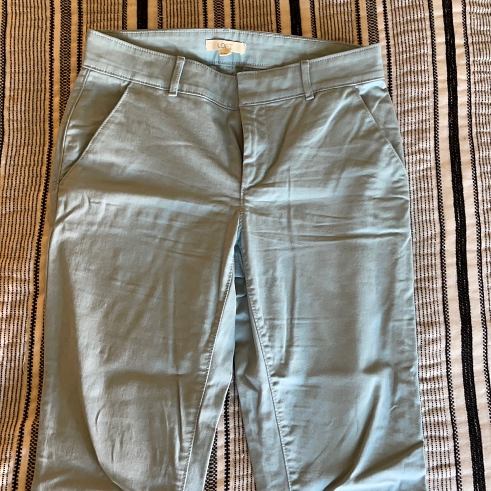 Loft dress pants baby blue size 4